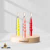 Vela Candelabro Torneada #1